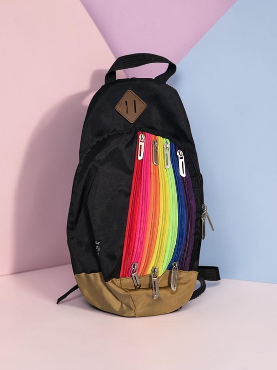 Accessories - Rainbow Colored Sling Backpack